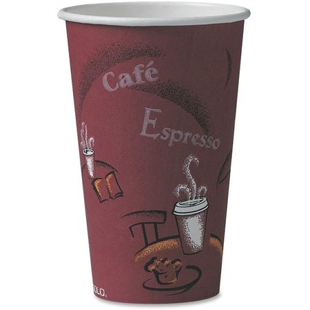 Solo Cup, Paper, Hot, Bistro, 16Oz 50PK SCC316SI0041